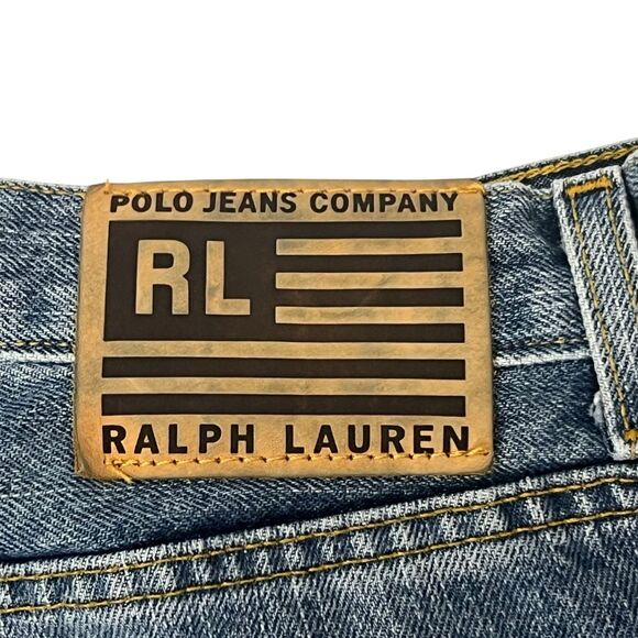 Vintage Polo Jeans Ralph Lauren Womens 10 Heritage Preppy Cropped Saturday Jeans - Picture 9 of 16